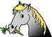 horse head illustrated
