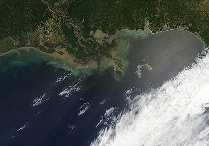 Oil spill off US Coast