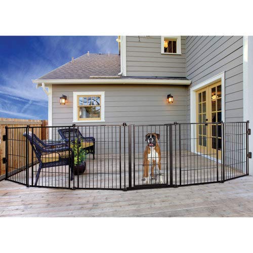 5 Types Of Temporary Fencing For Pets, Retractable Outdoor Gate For Dogs