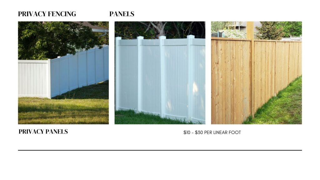 panel fencing for pet yards